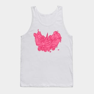 Ice Cream Trux (pink version) Tank Top